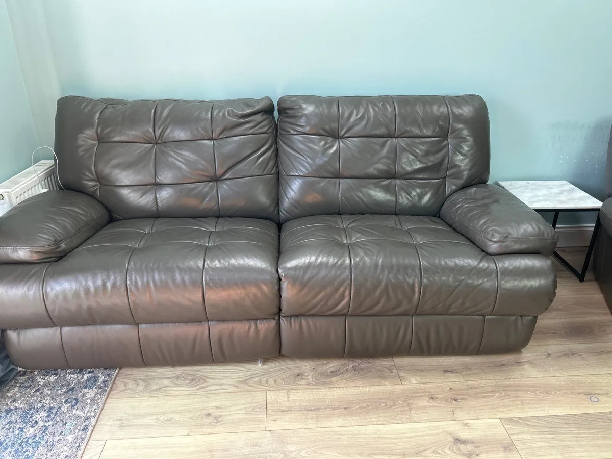 Genuine leather couch - Image 1