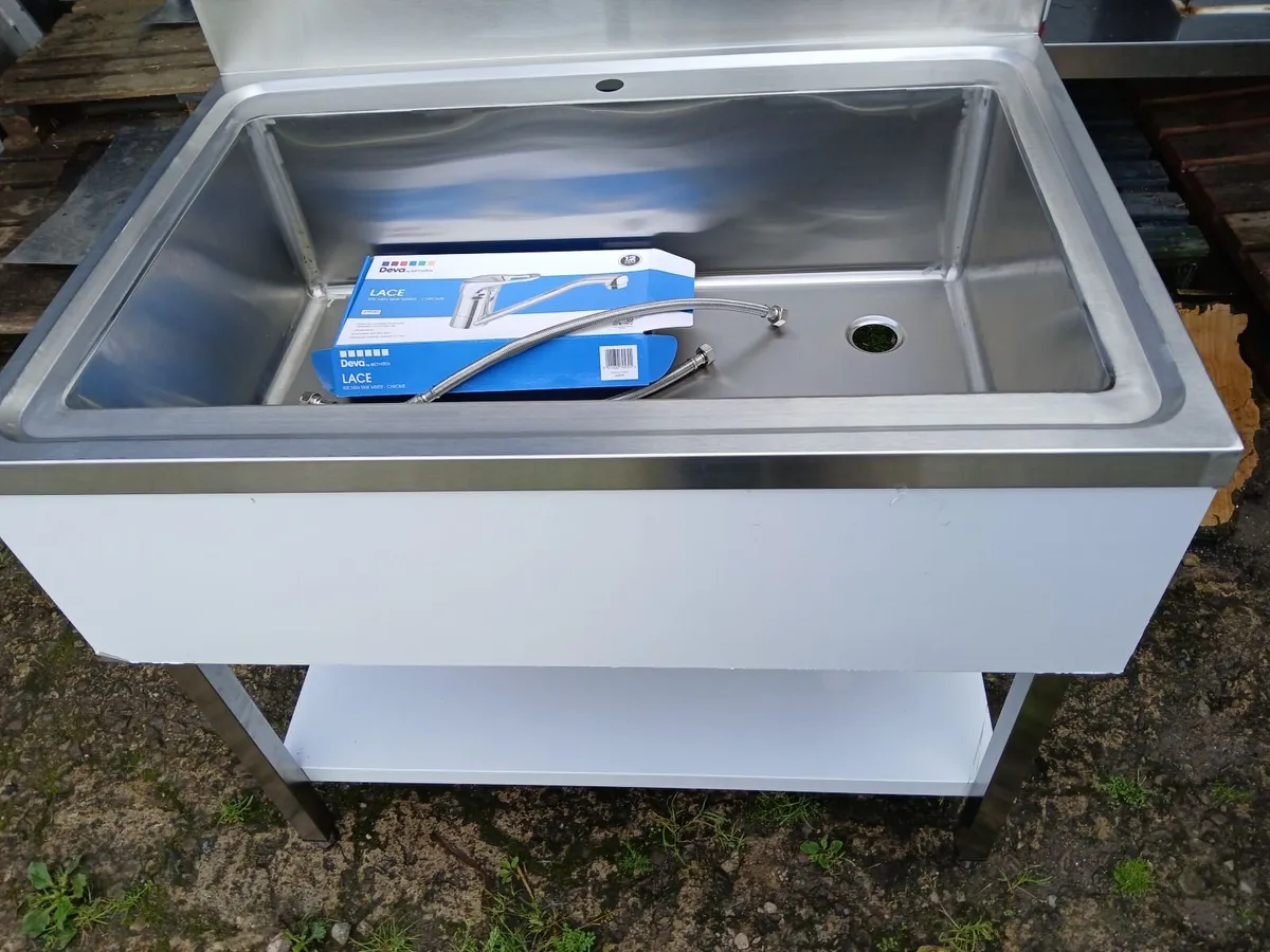 Staneless steel cabbinet sink unit complete - Image 1