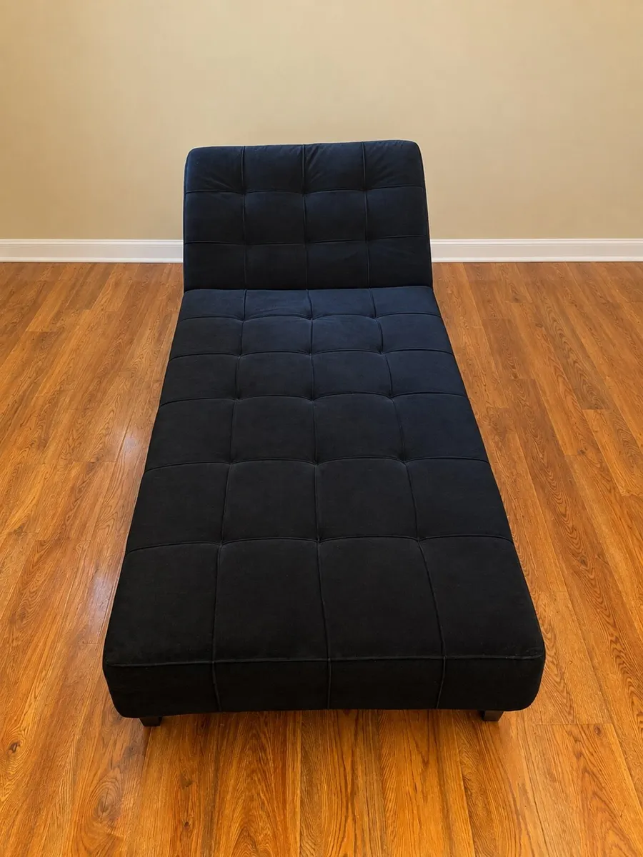 Black velvet couch/bed