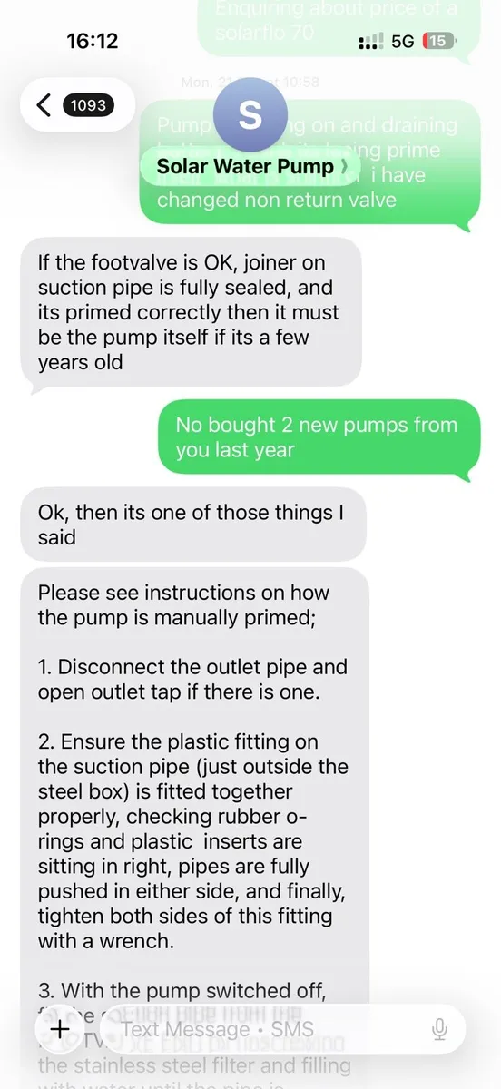 SPS Solar water pump for sale - Image 3