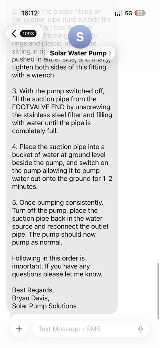SPS Solar water pump for sale - Image 4