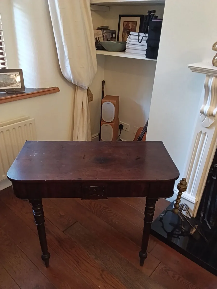 Antique folding table - Image 1