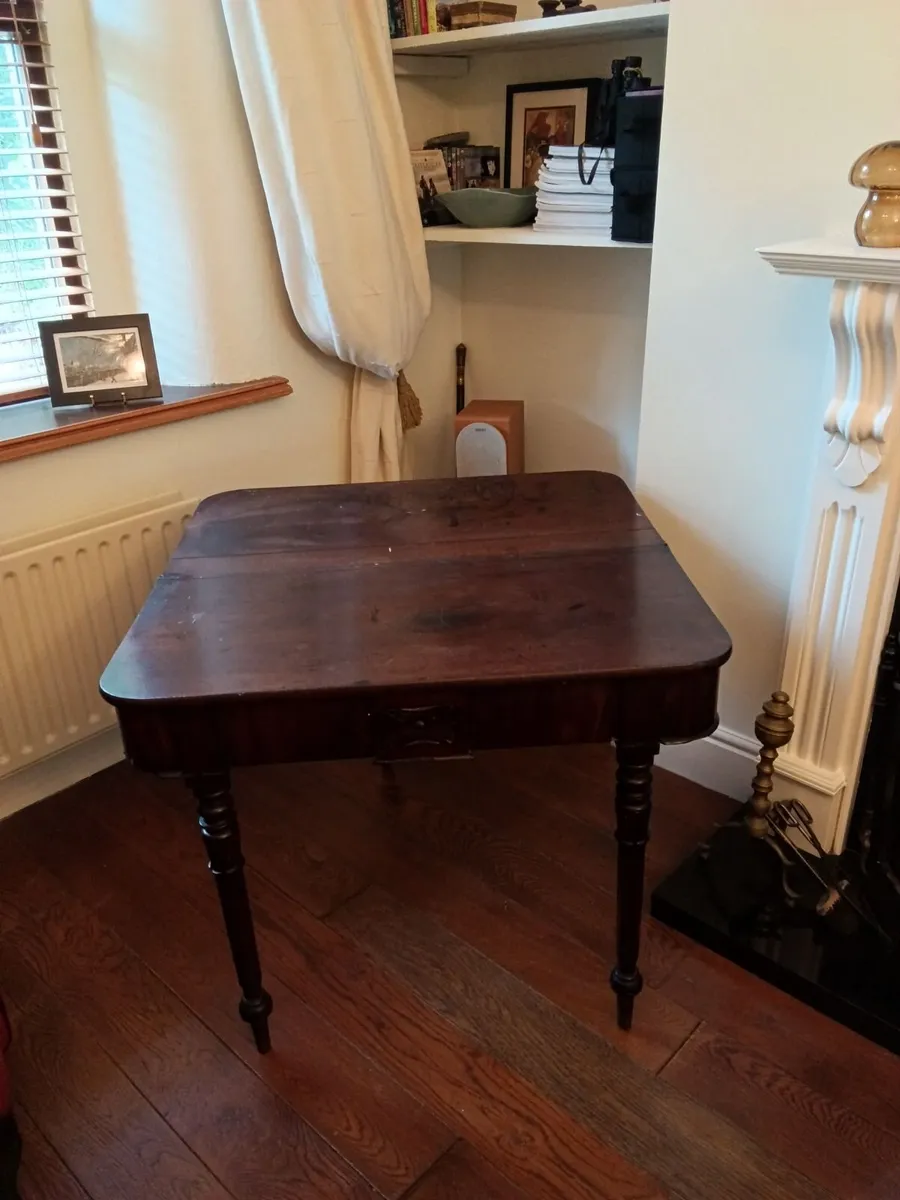 Antique folding table - Image 2