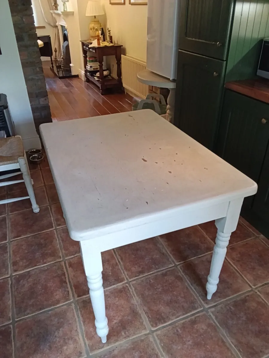 Solid wood kitchen table