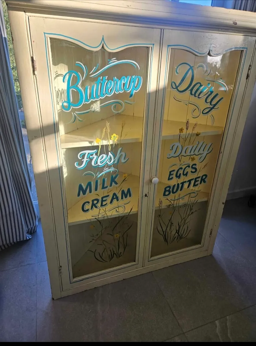 Vintage Wall Cupboard – Hand-Painted Sign-Written - Image 2