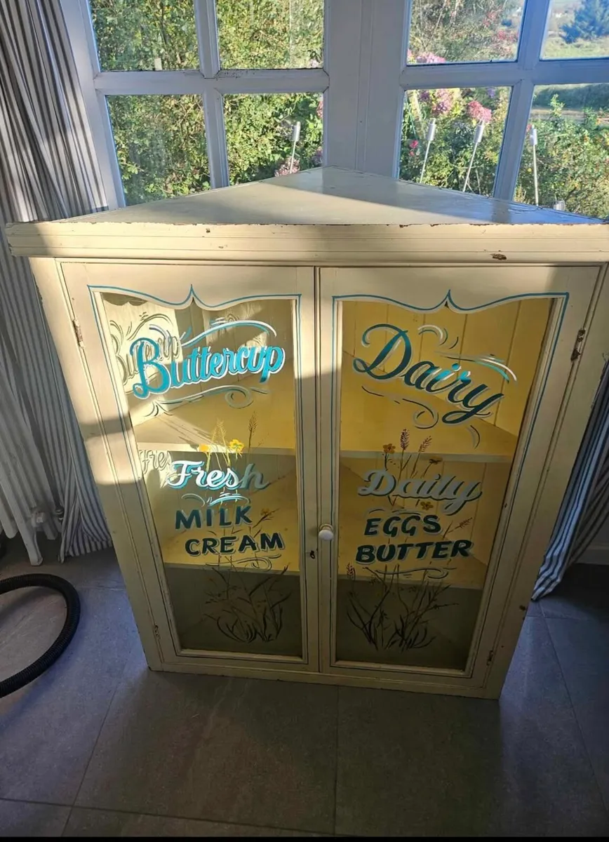 Vintage Wall Cupboard – Hand-Painted Sign-Written - Image 3