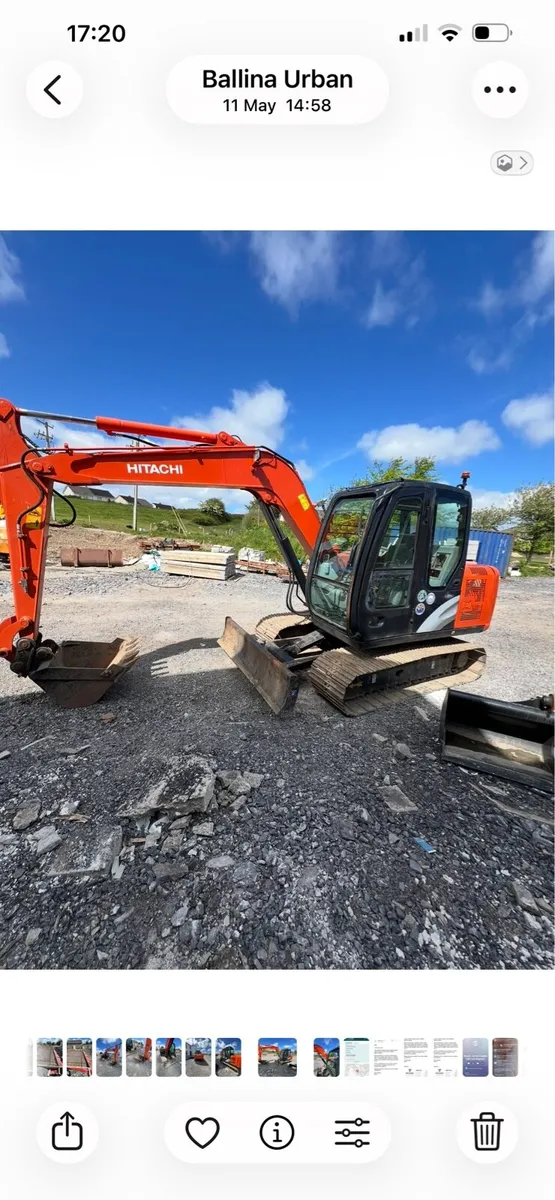 Hitachi excavator - Image 1