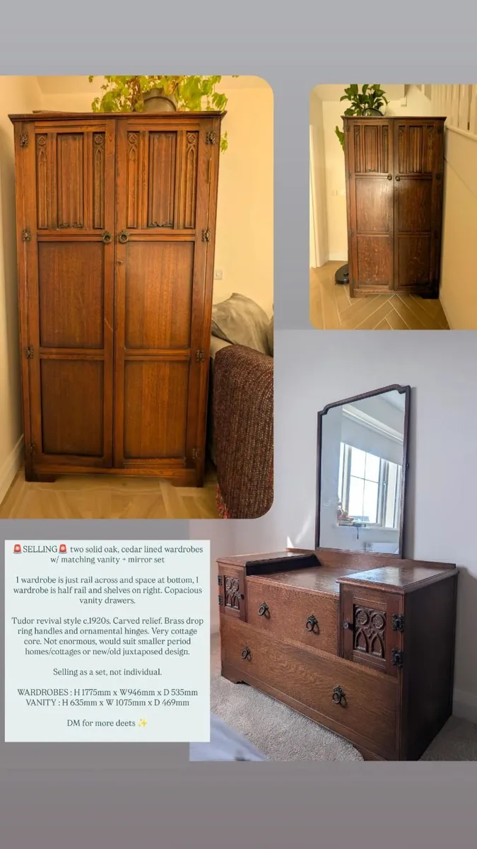 Wardrobe + Vanity Dresser - Image 2