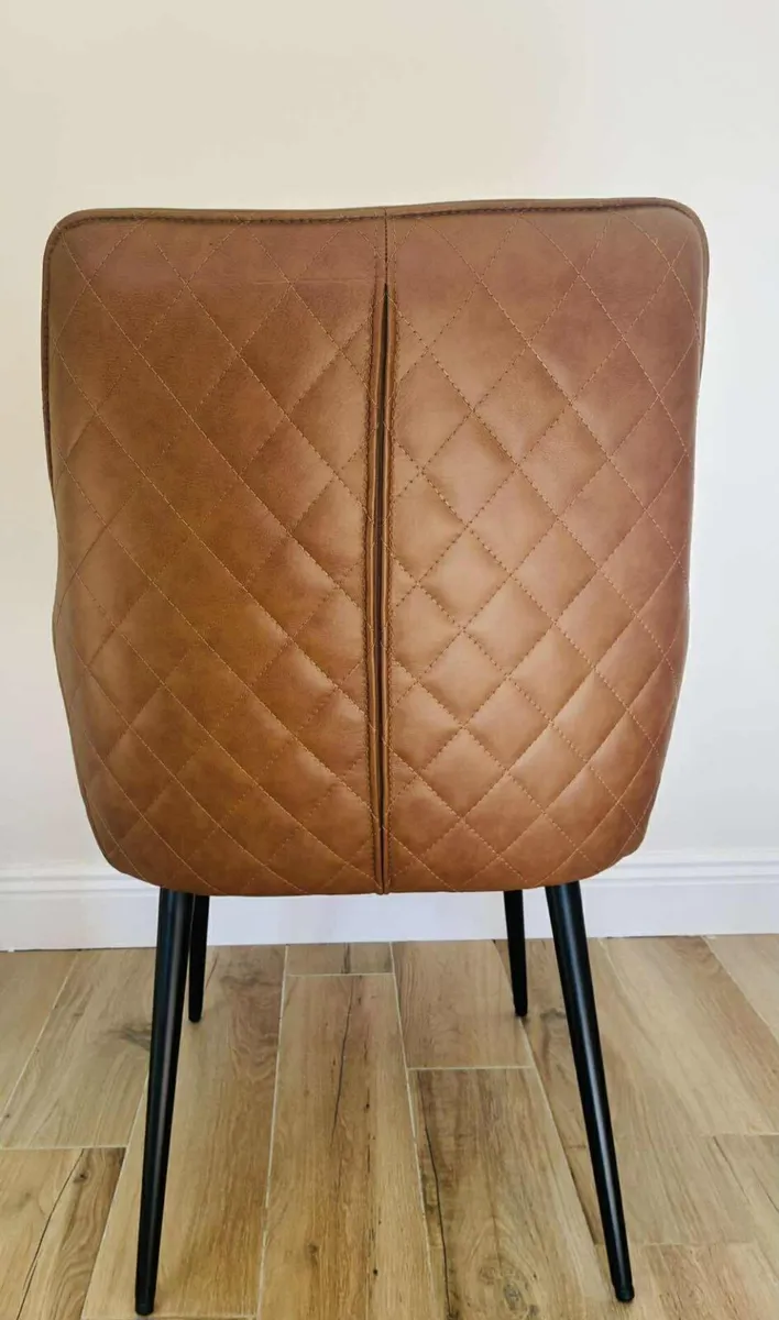 x4 New Becky genuine leather chairs - Image 4
