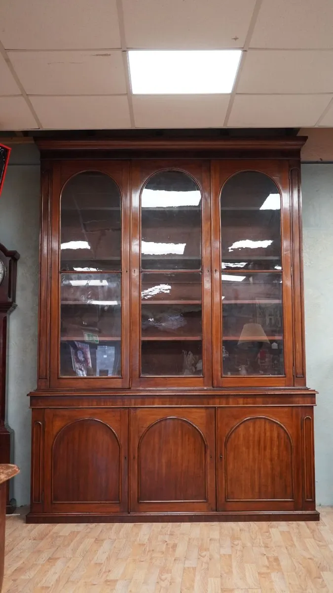 Victorian Mahogany Library Bookcase - Image 1
