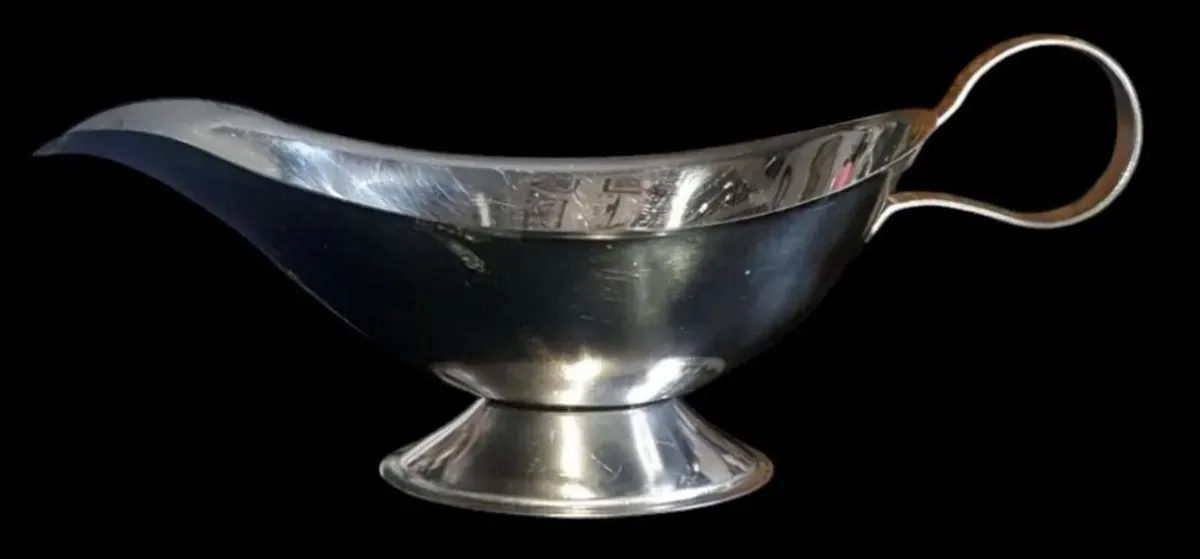 Vintage Harrods Stainless Steel Gravy/Sauce Boat - Image 1