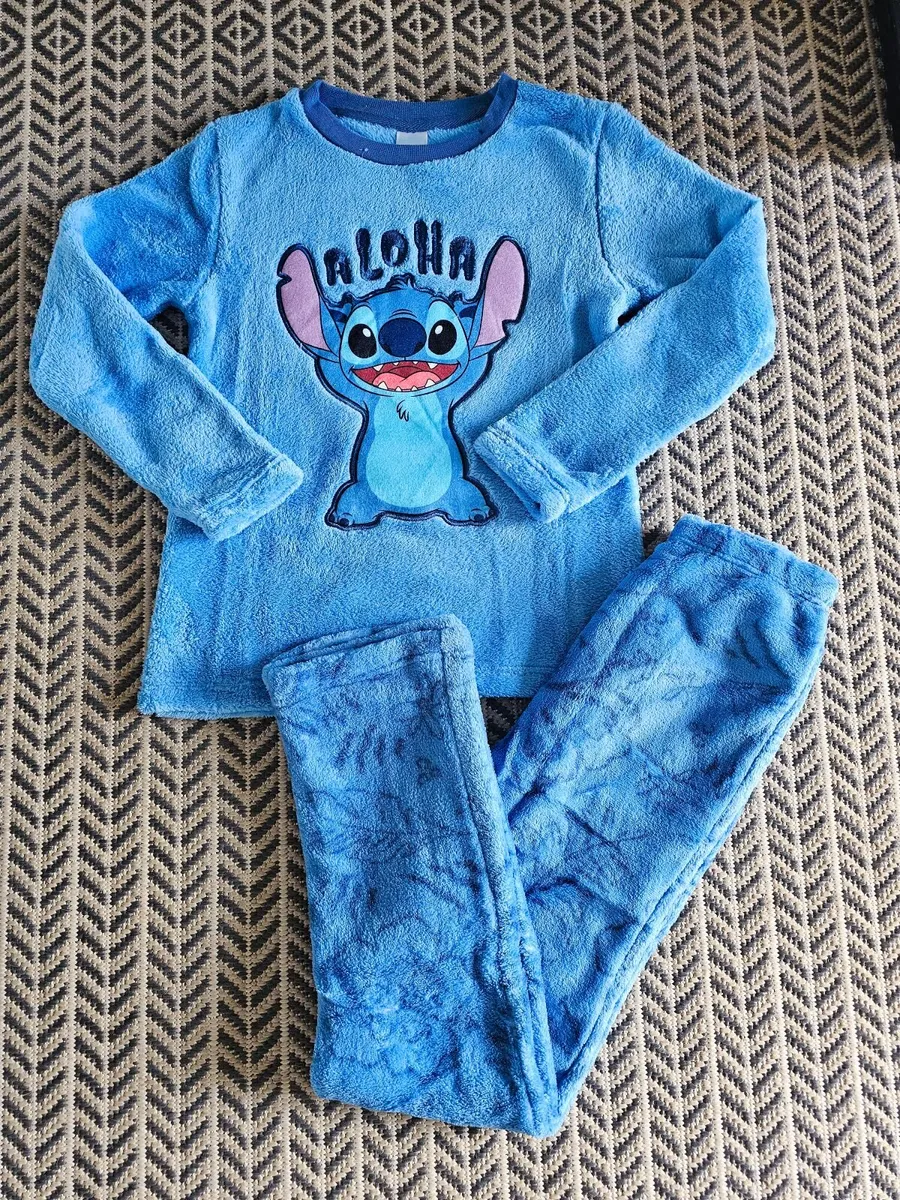 🐋Disney Stitch "Aloha" Fleece Pyjamas New - Image 4