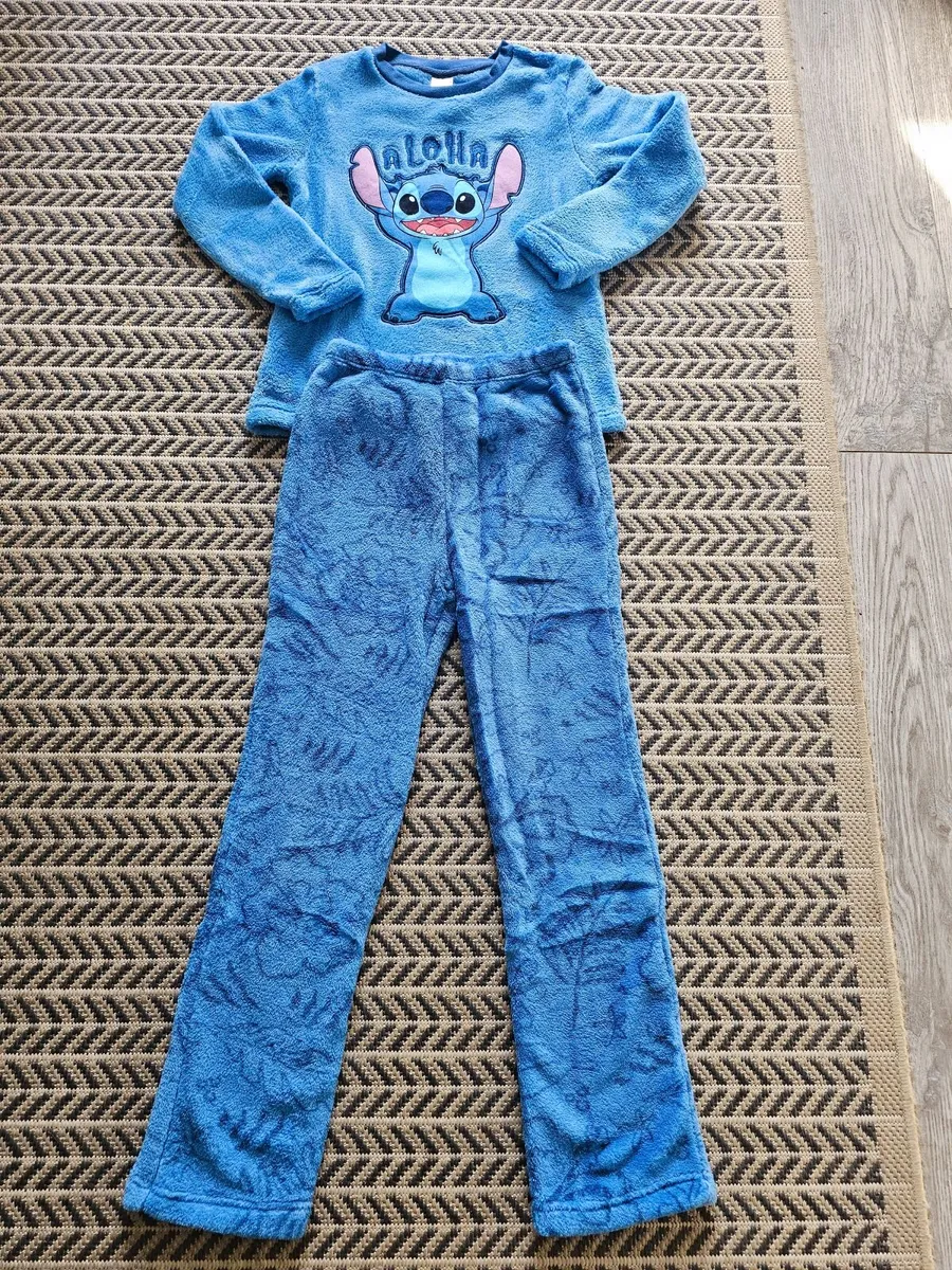 🐋Disney Stitch "Aloha" Fleece Pyjamas New - Image 3
