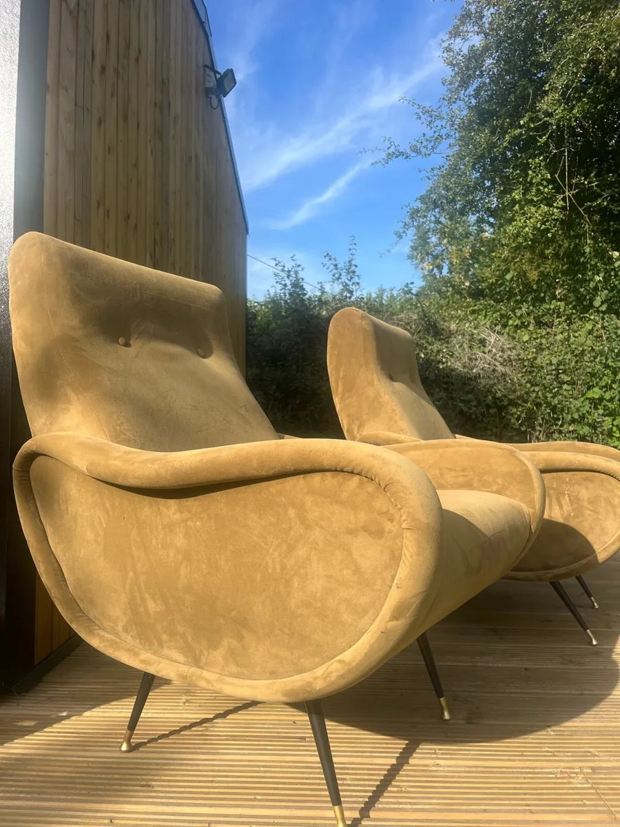 Two 1960 Eames styled pair of chairs - Image 2