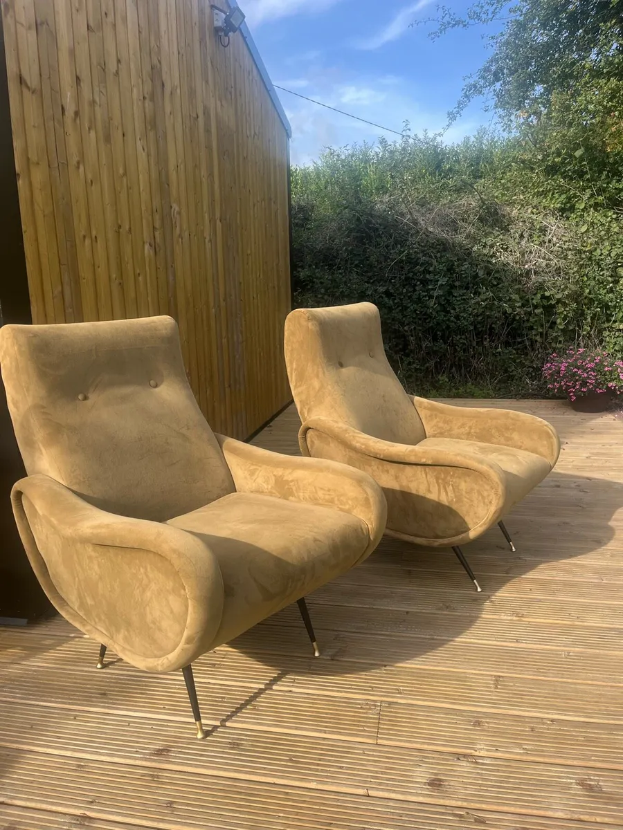 Two 1960 Eames styled pair of chairs - Image 3