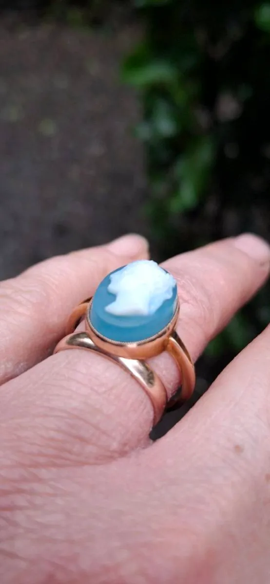 9ct Gold Antique Cameo Ring - Image 3