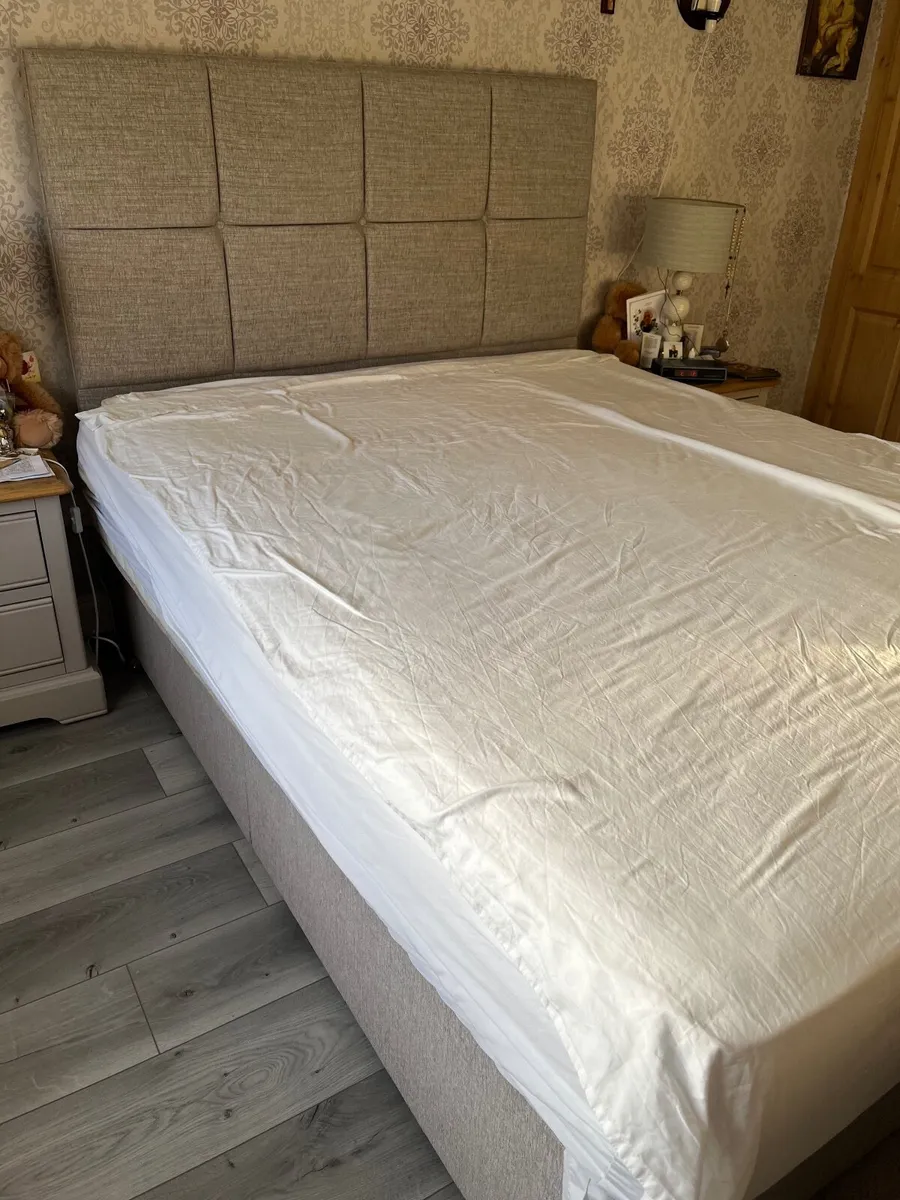 Double Bed & Headboard - Image 1