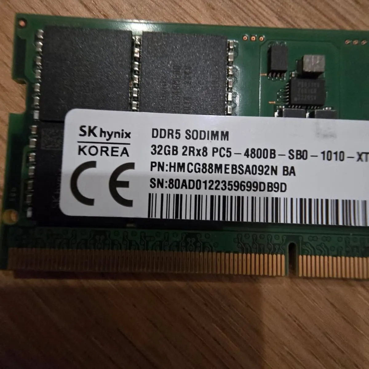 32gb DDR5 4800b SODIMM - Image 1