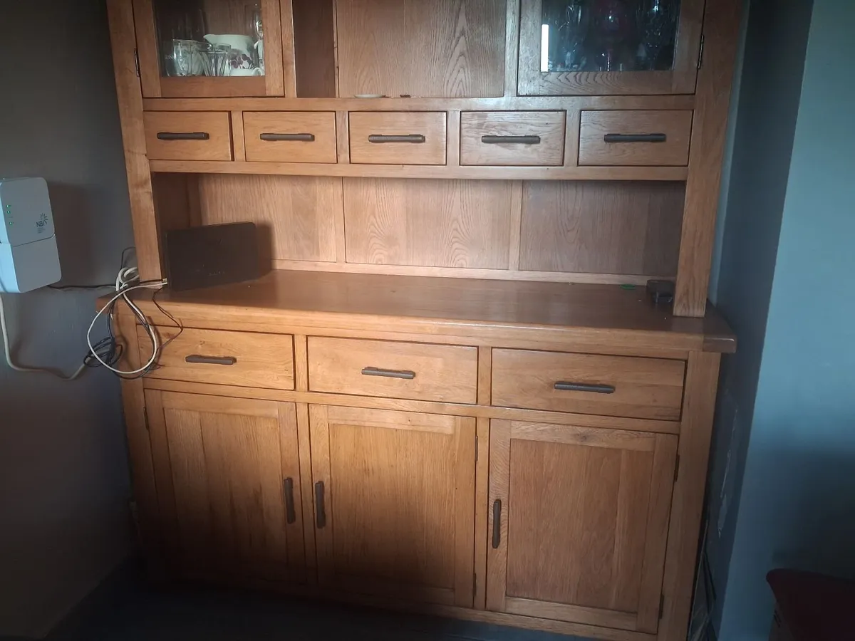 solid oak cabinet - Image 1