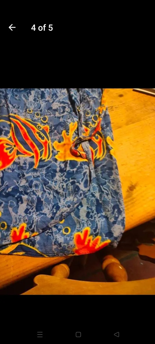 Kreisy cotton mini skirt with fish design. Crossov - Image 3