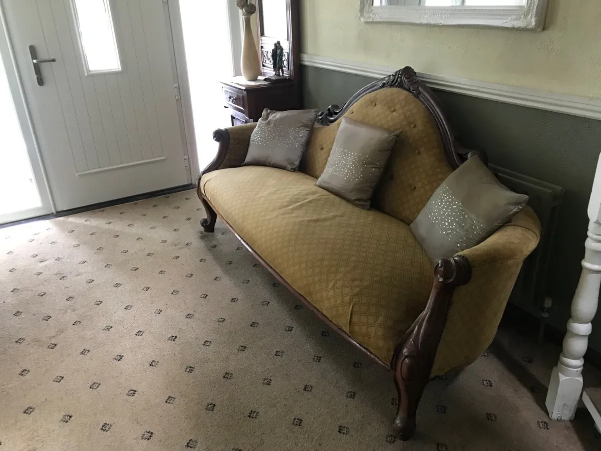 Original Edwardian Antique Sofa - Image 2