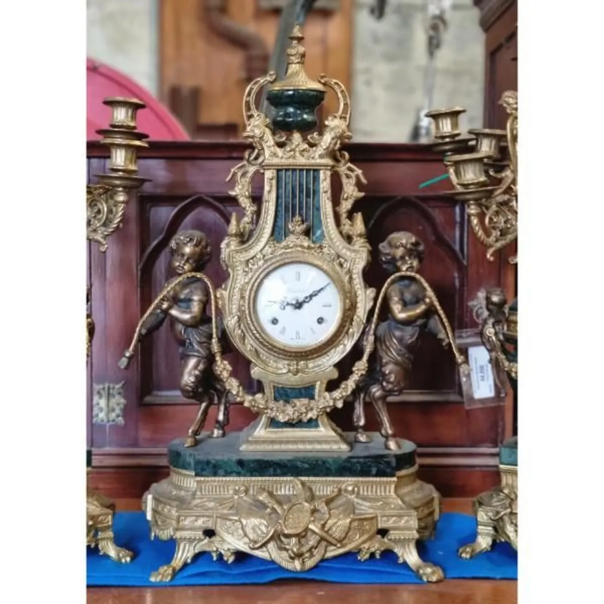 Three Piece Clock & Candelabra Set KAS1370 - Image 1