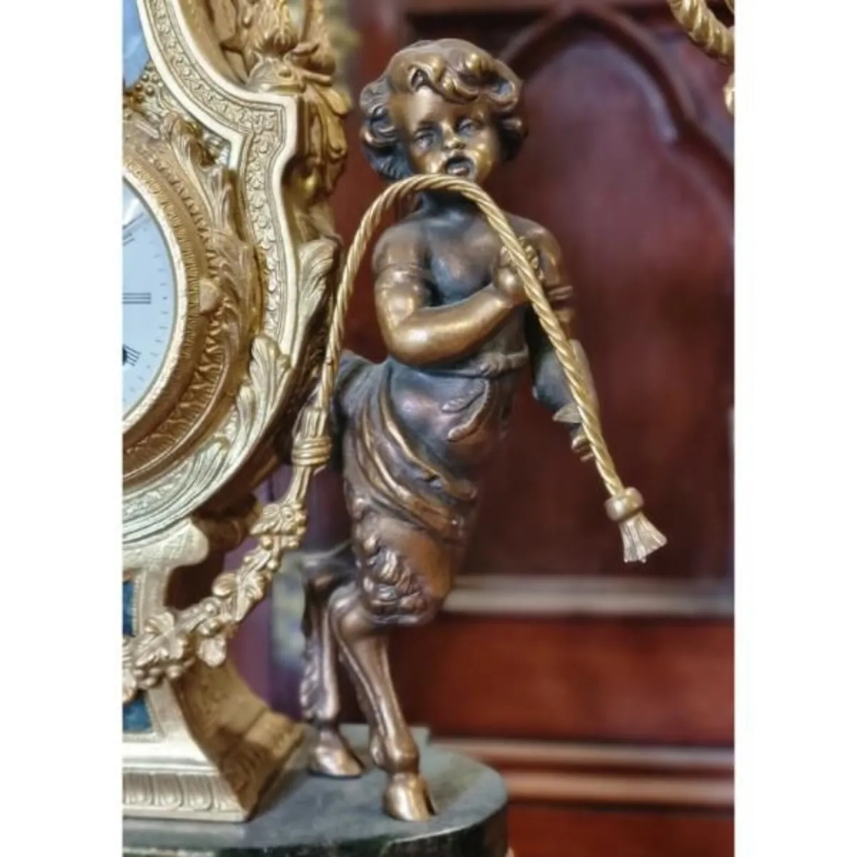 Three Piece Clock & Candelabra Set KAS1370 - Image 3