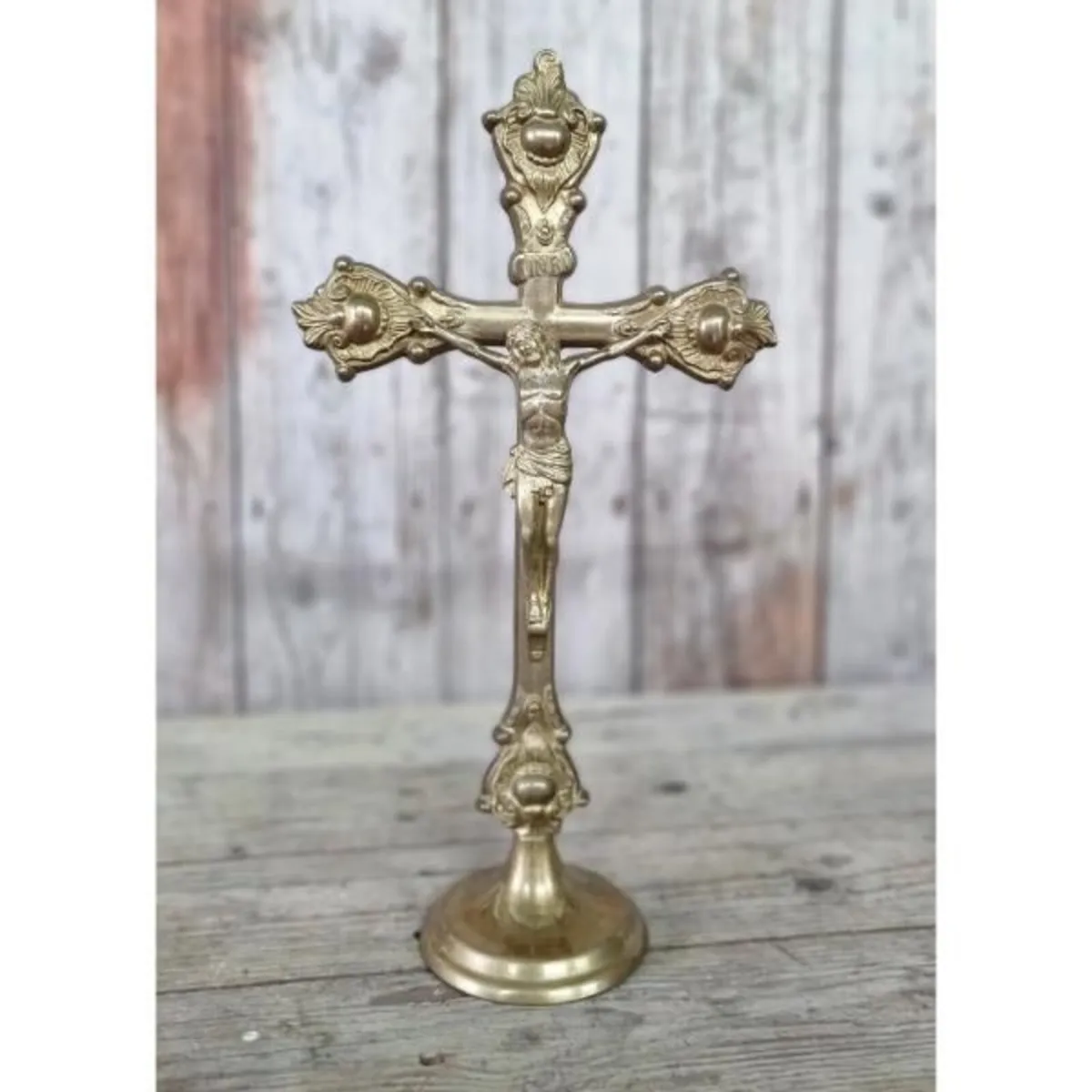 Brass Crucifix KAS1368 - Image 2
