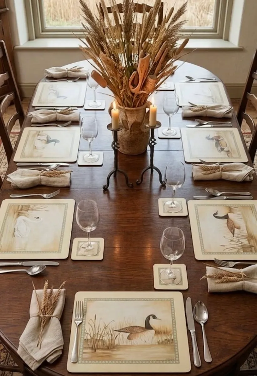 Pimpernel Elegant Table Mat Set - Image 1