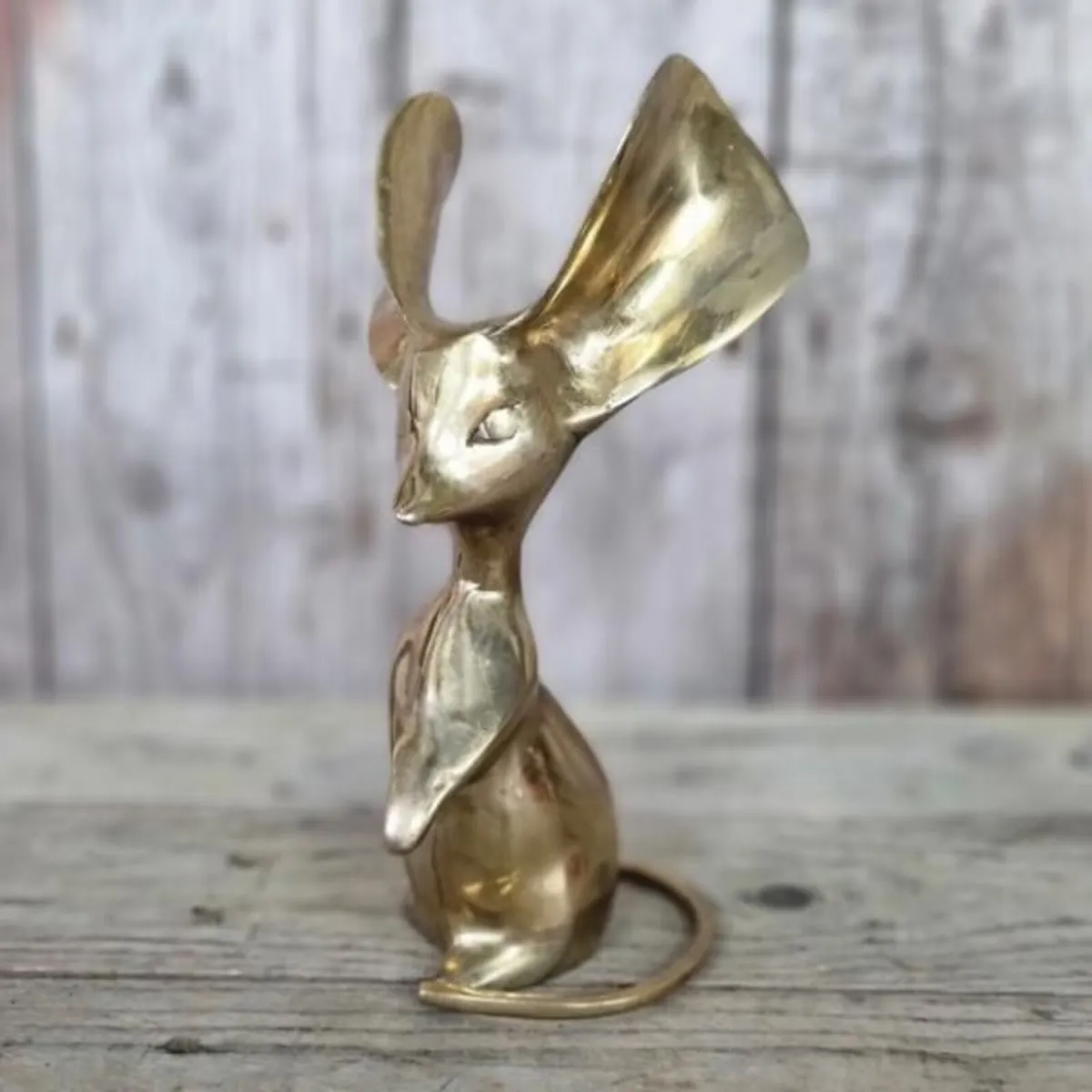 Brass Long Eared Mice Pair KAS1363 - Image 2