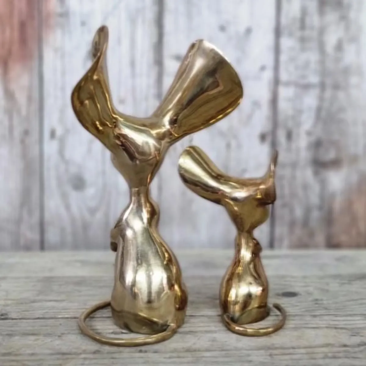 Brass Long Eared Mice Pair KAS1363 - Image 3