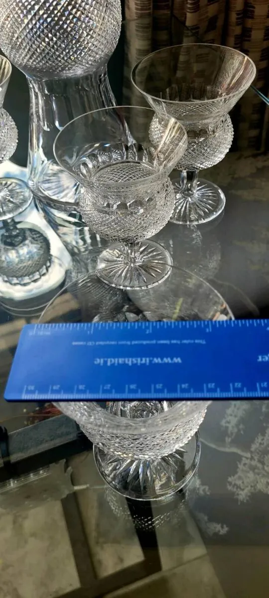 Edinburgh Crystal Decanter  and Glasses x 4 - Image 4