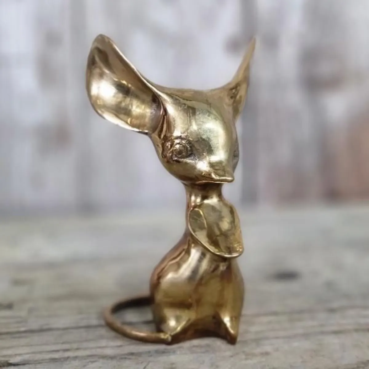 Brass Long Eared Mice Pair KAS1363 - Image 4