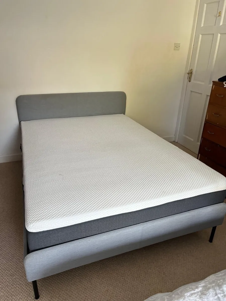 Bed frame and mattress - Image 1