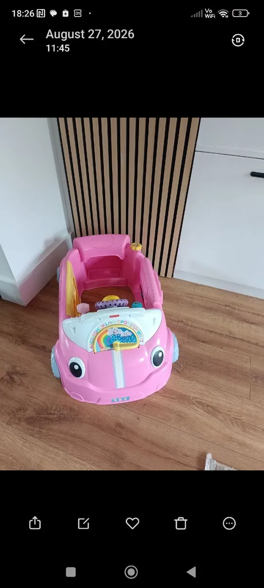 Fisher price laugh and learn car