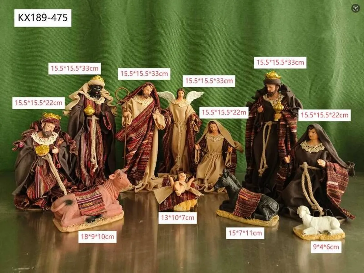 Large Christmas Crib Figures - Image 2