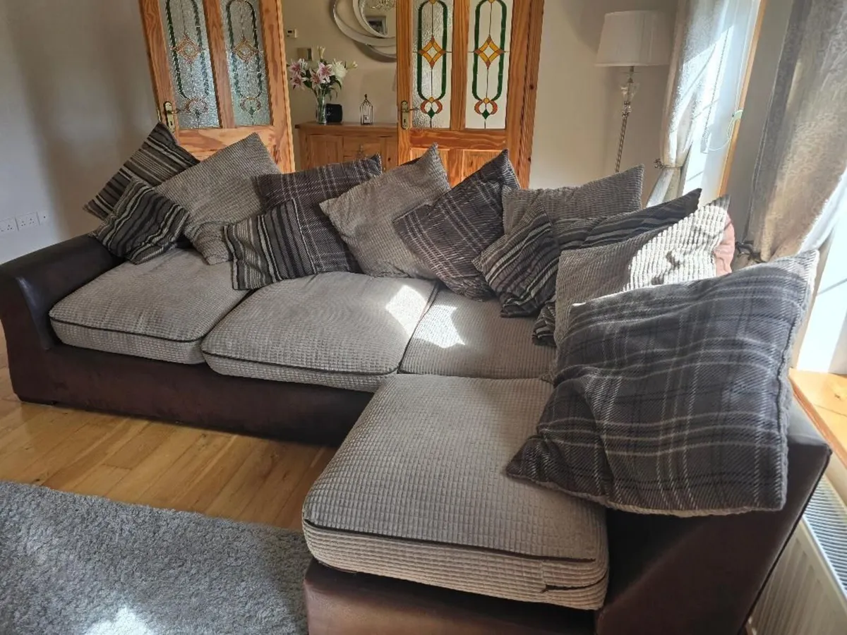 Corner L Shaped Sofa For Sale - Image 3