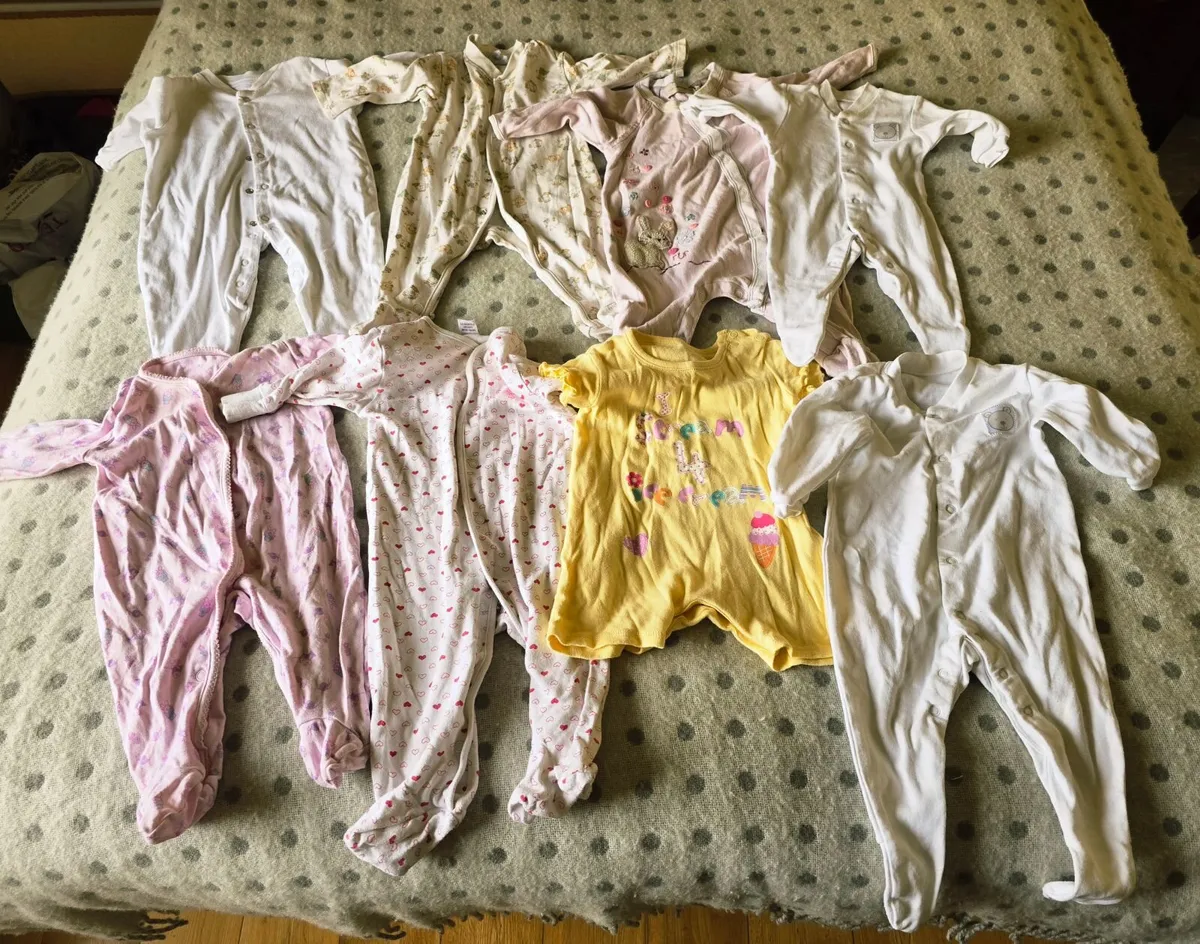 Baby clothes girl 3-6mths big bundle (x40) - Image 1