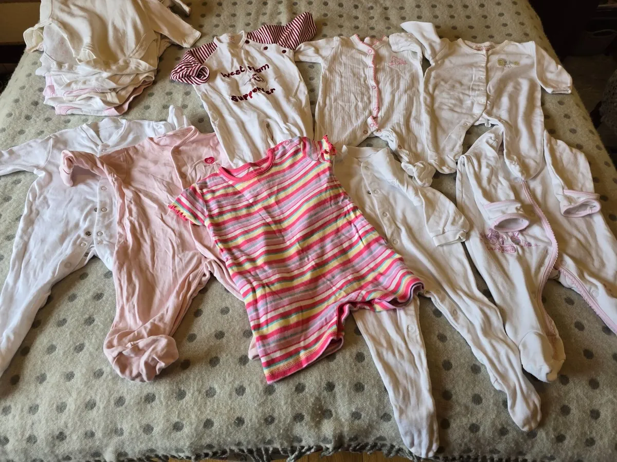 Baby clothes girl 3-6mths big bundle (x40) - Image 2