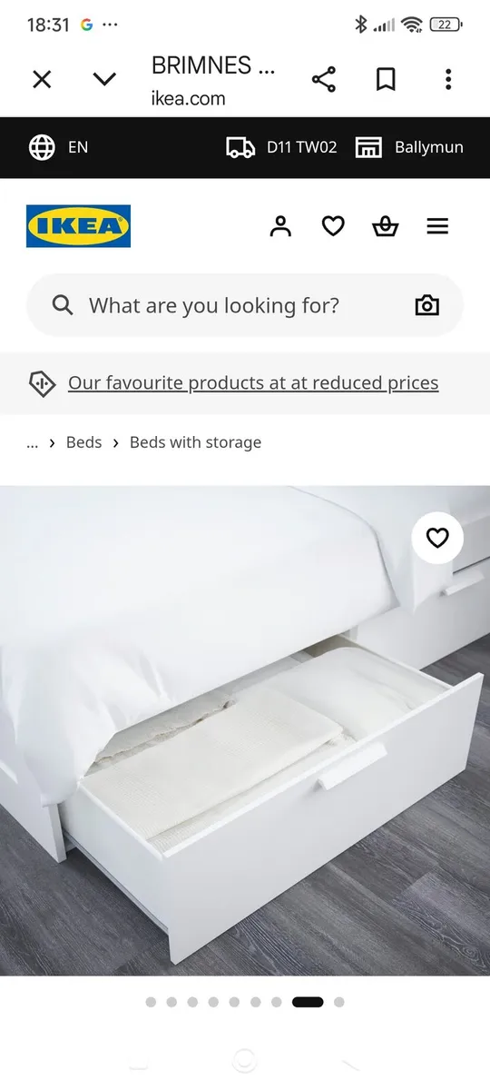 Double bed with storage - Image 2