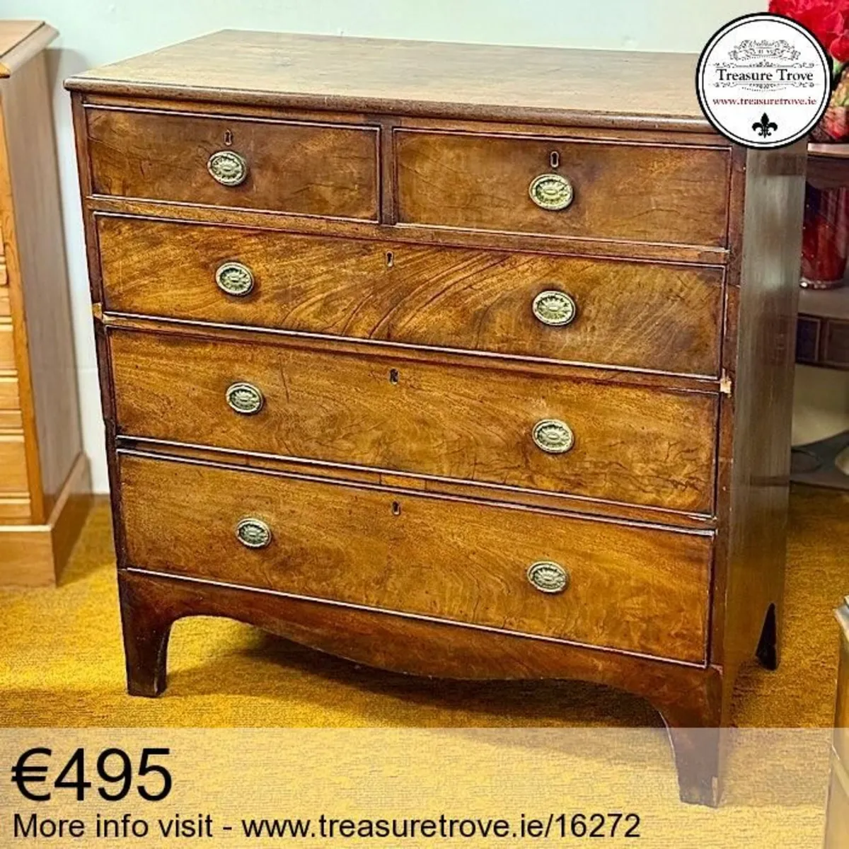 Antique Bedroom Chest of Drawers - Image 1