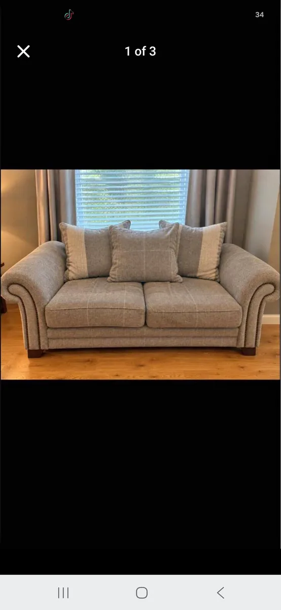 Large sofa and 2 seater - Image 1
