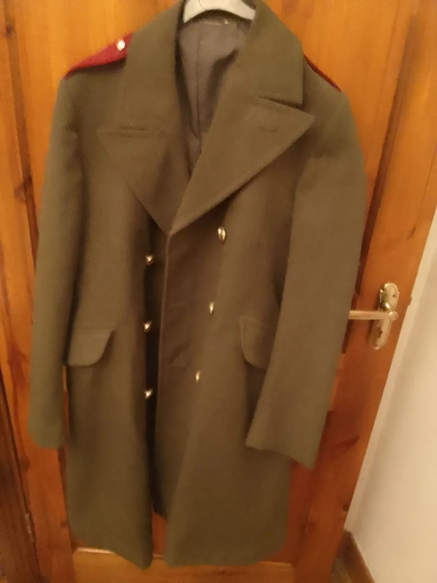 Vintage Long Army Coat - Image 1