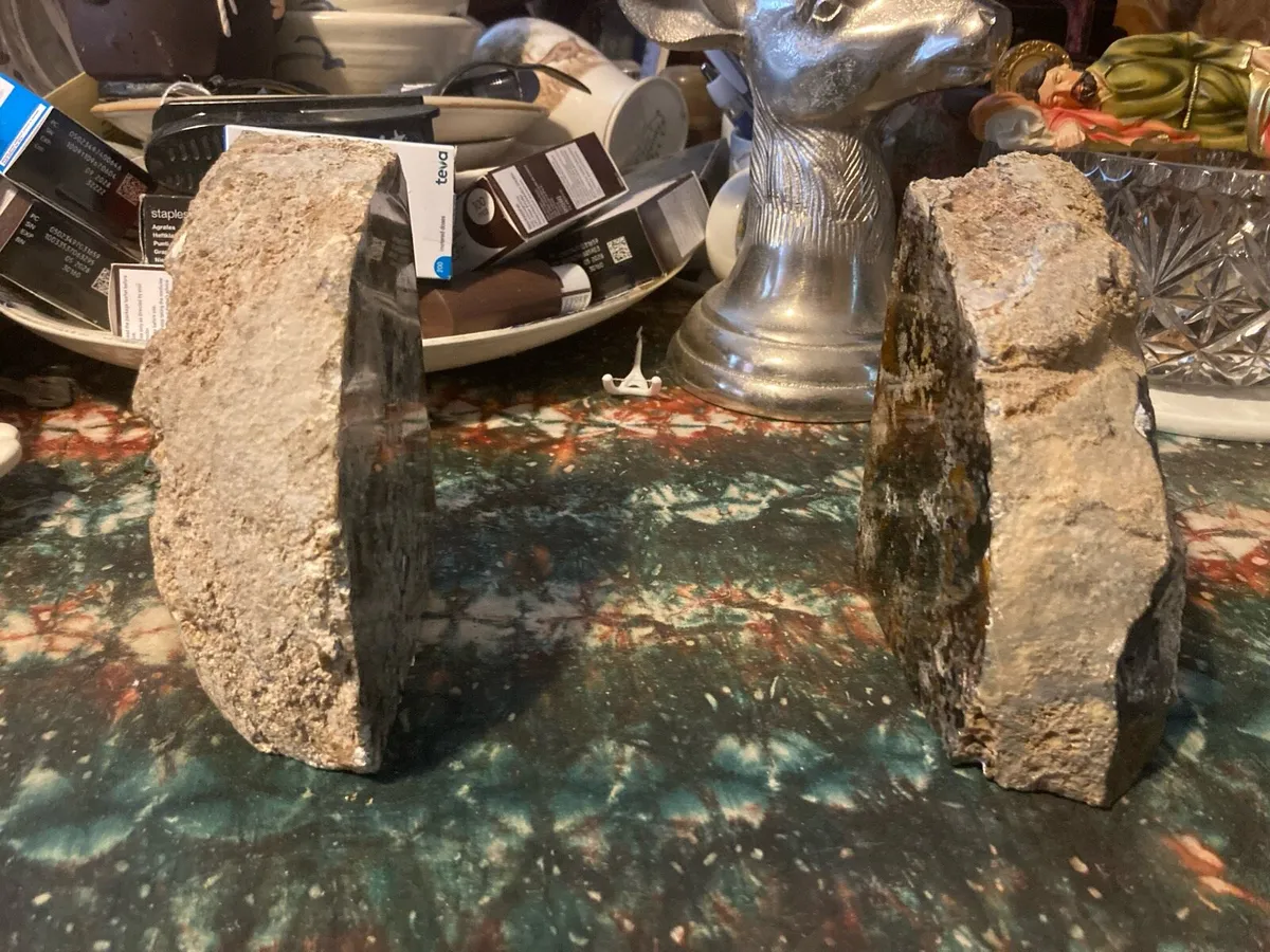 Mineral stone bookends free postage - Image 2