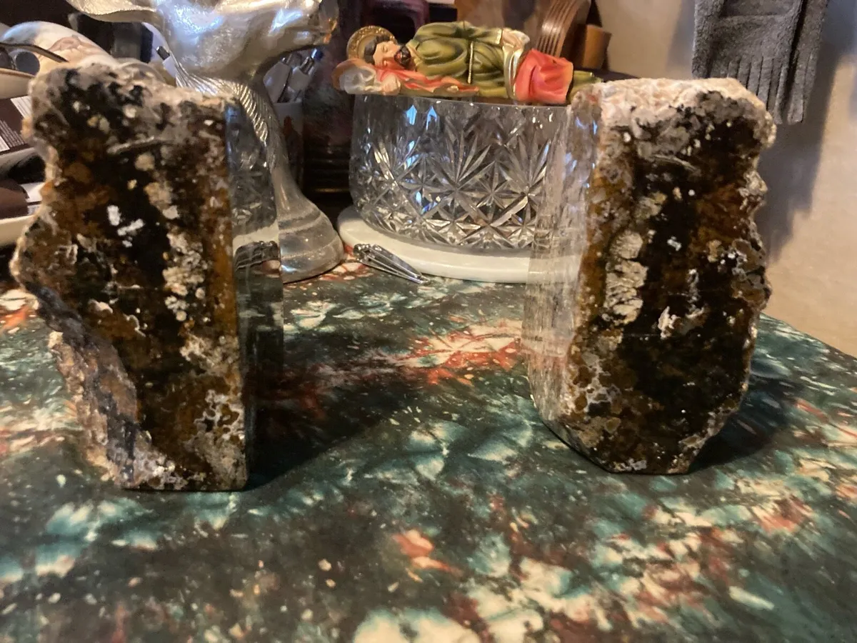 Mineral stone bookends free postage - Image 3