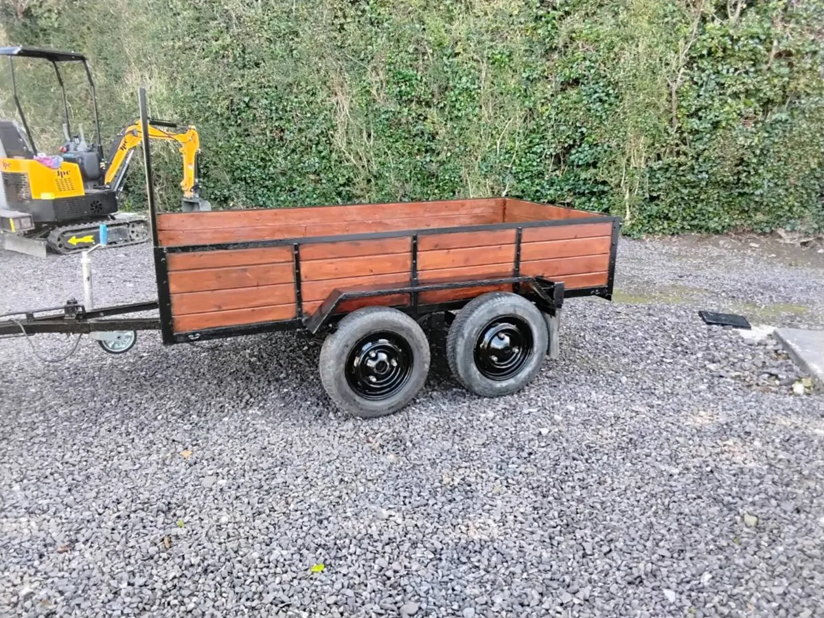 8x4 twin wheel car trailer. - Image 1