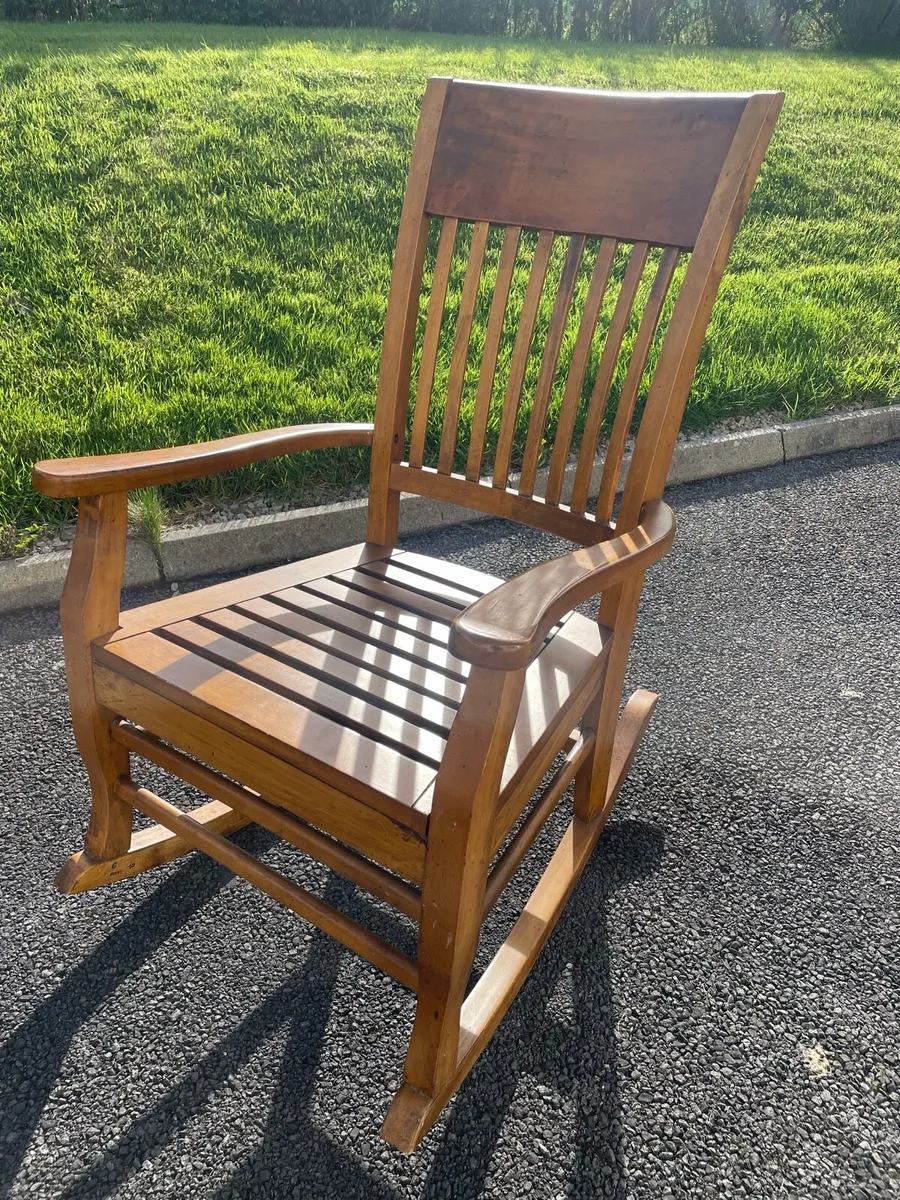 Solid Wood Rocking Chair - Image 1