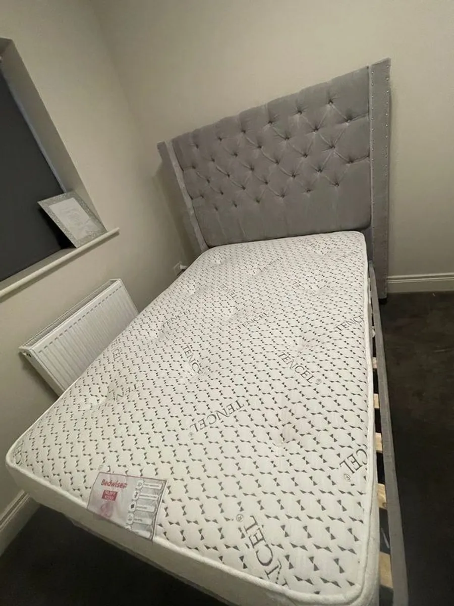 Small Double bed and Mattress (4ft) - Image 1
