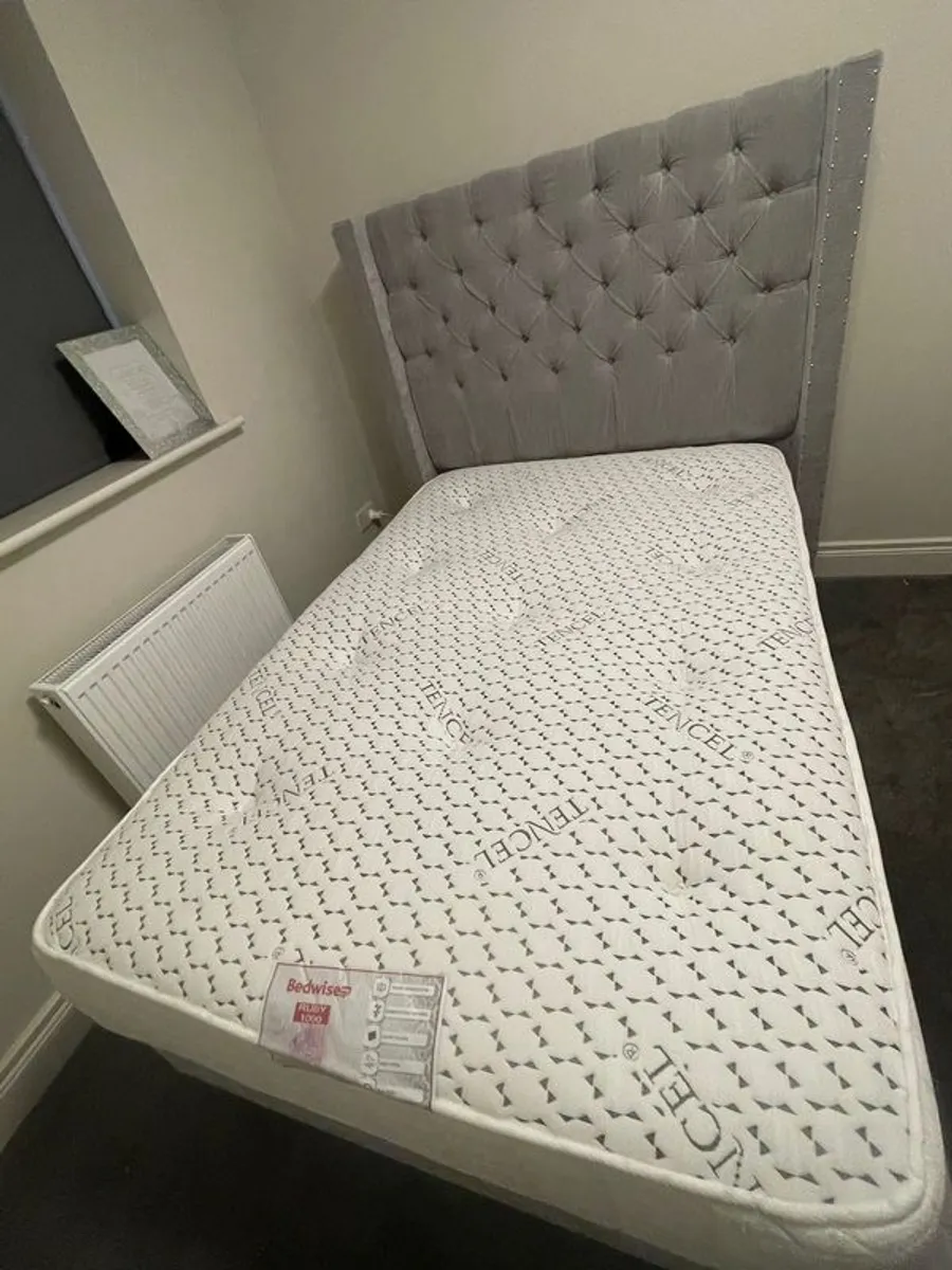 Small Double bed and Mattress (4ft) - Image 2