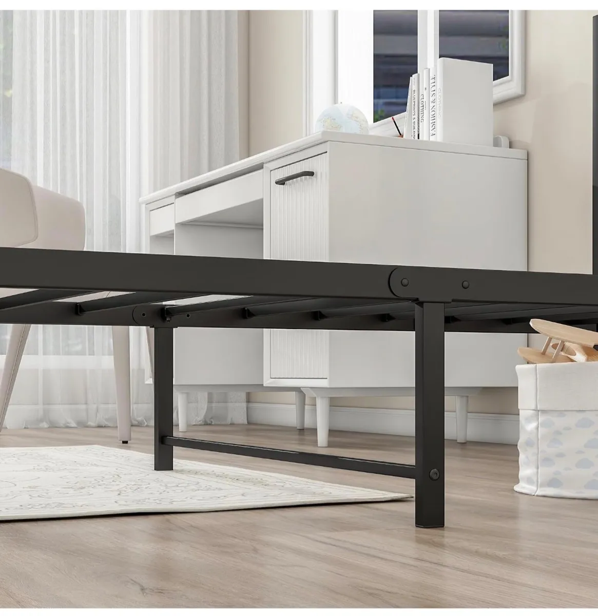 3ft Single Bed Frames Solid Metal Bed Frames with - Image 3